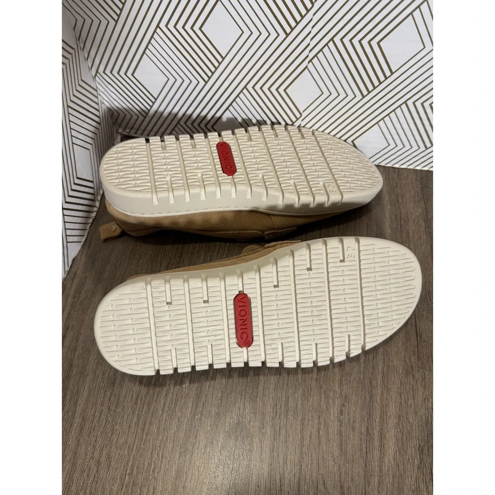Vionic Tan Suede Loafers - Picture 10 of 12